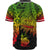 New Caledonia Polynesian Baseball Shirt - Tribal Wave Tattoo Reggae - Polynesian Pride