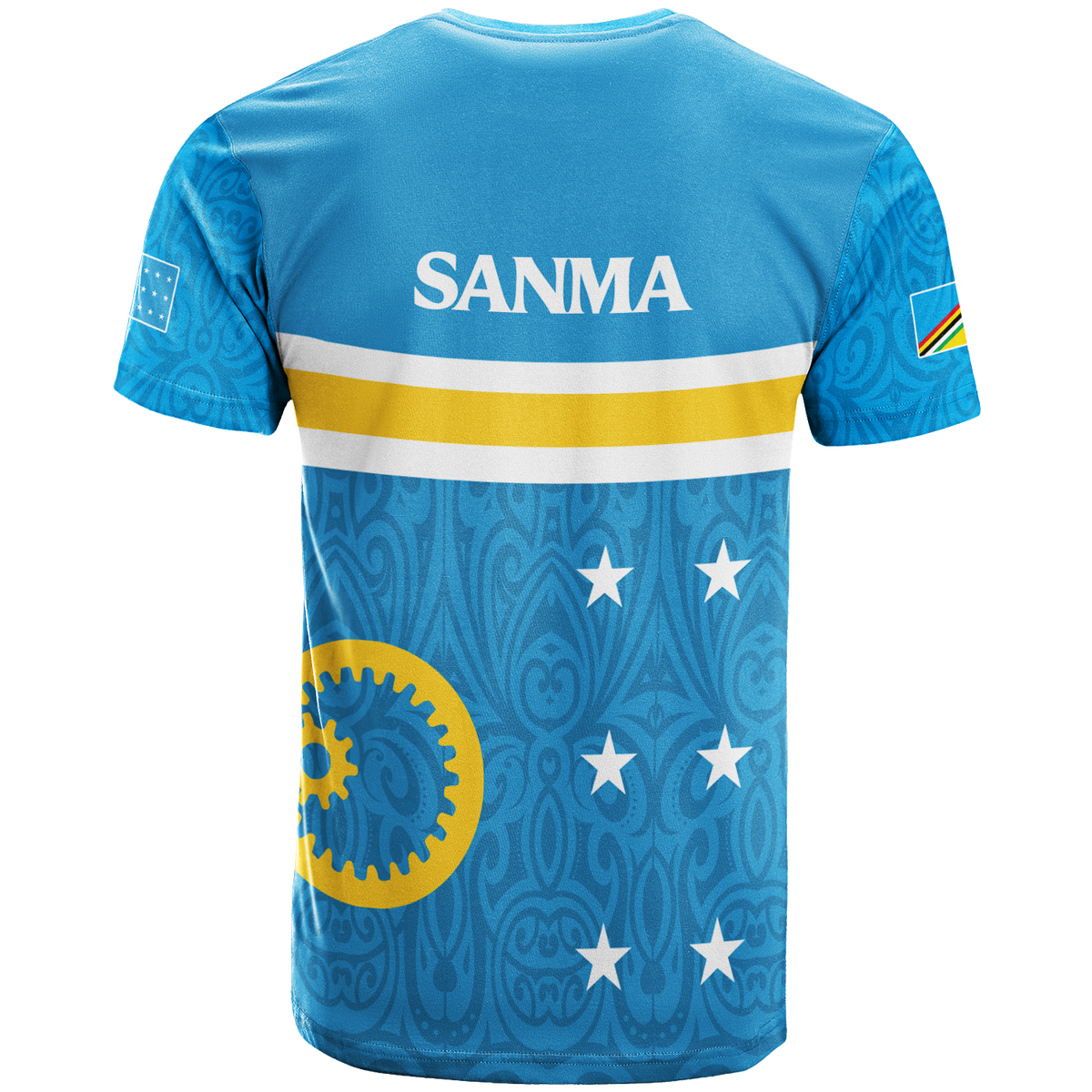 Vanuatu Torba Combine Sanma Province T Shirt Flag Style LT12 - Polynesian Pride