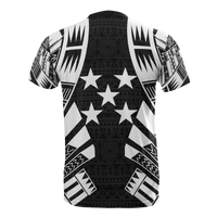 Gambier Islands T Shirt National Flag Polynesian Tattoo Style - Polynesian Pride