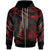 Hawaii Polynesian Zip Hoodie Polynesian Tattoo Red Version Unisex Red - Polynesian Pride