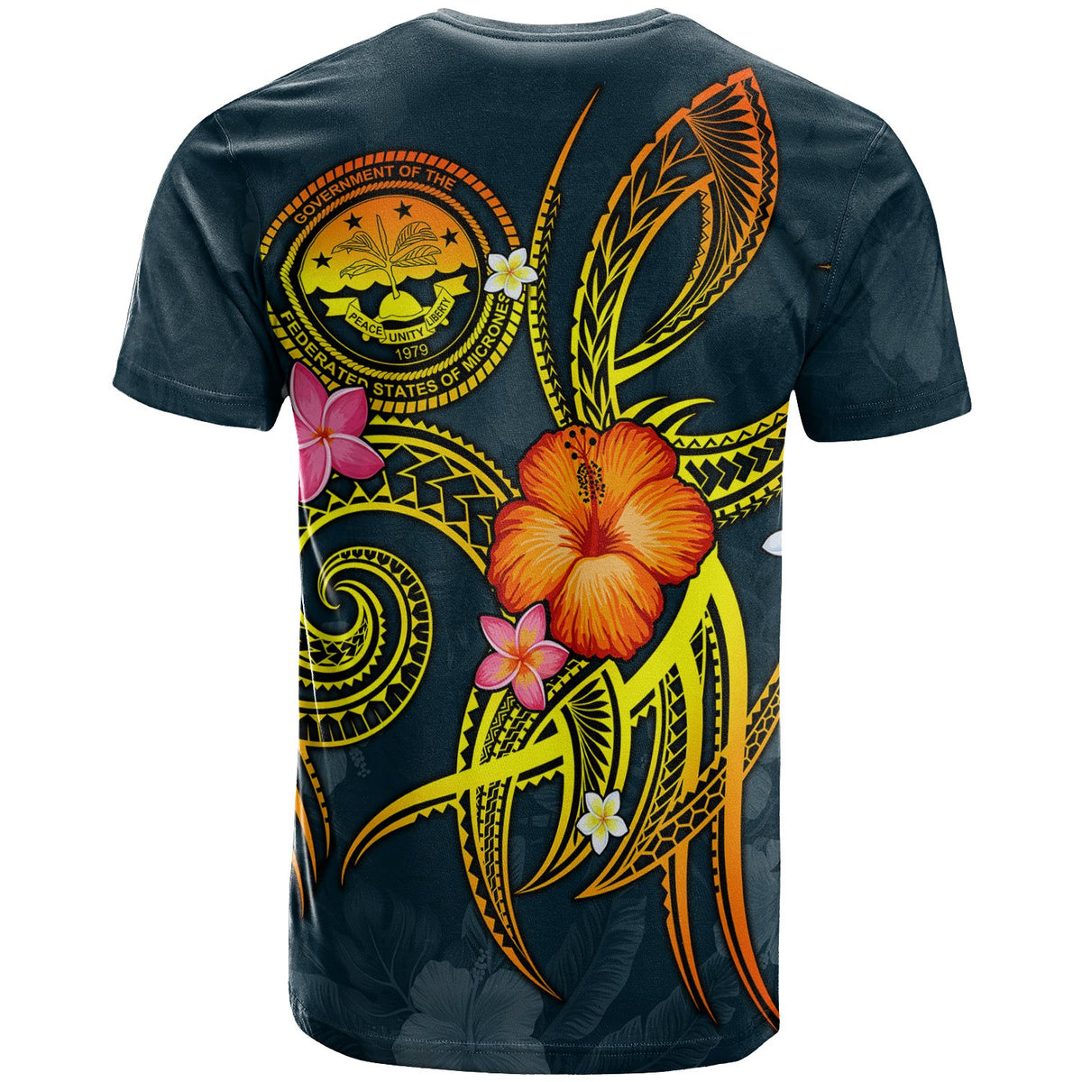 Federated States of Micronesia Polynesian T Shirt Legend of FSM (Blue) - Polynesian Pride