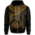 New Caledonia Polynesian Zip up Hoodie New Caledonia Waves (Golden) Unisex Golden - Polynesian Pride