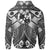 Tonga Polynesian Hoodie Tonga White Seal with Polynesian tattoo - Polynesian Pride