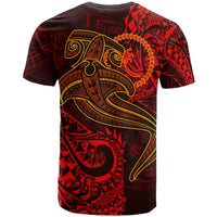 Chuuk T Shirt Red Shark Polynesian Tattoo - Polynesian Pride