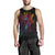 Fiji Men Tank Top - Butterfly Polynesian Style Black - Polynesian Pride