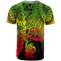 New Caledonia Polynesian Custom T Shirt Tribal Wave Tattoo Reggae - Polynesian Pride