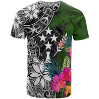 Kosrae Custom T Shirt Turtle Plumeria Banana Leaf - Polynesian Pride
