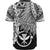 Hawaii Kanaka Maoli Polynesian Baseball Shirt - Tribal Wave Tattoo White - Polynesian Pride