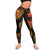 Samoa Polynesian Women Legging - Gold Plumeria - Polynesian Pride