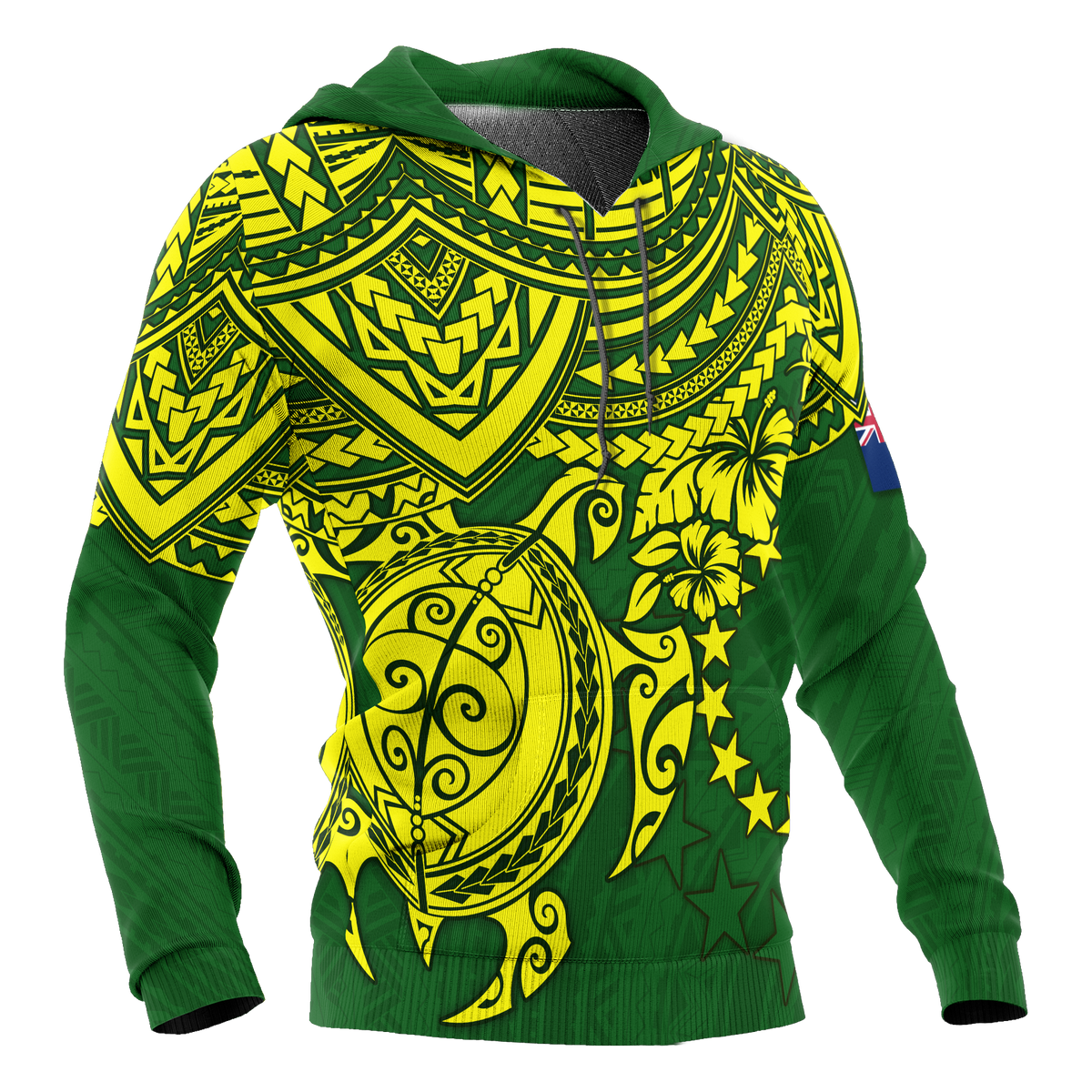 Cook Islands Hoodie Polynesian Turtle - Polynesian Pride
