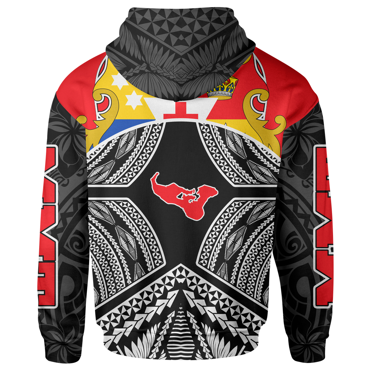 Tonga Polynesian Zip up Hoodie MMT Space Style - Polynesian Pride