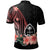 Guam Polo Shirt Red Polynesian Hibiscus Pattern Style - Polynesian Pride