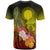 CNMI T Shirt Humpback Whale with Tropical Flowers (Yellow) - Polynesian Pride