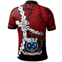 Samoa Polynesian Polo Tribal Wave Tattoo Flag Color - Polynesian Pride