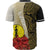 New Caledonia Polynesian Custom Personalised Baseball Shirt - Coat Of Arm With Hibiscus Gold - Polynesian Pride