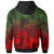Polynesian Hoodie Red Hibiscus Patterns - Polynesian Pride