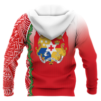 Tonga Zip up Hoodie Ocean Waves - Polynesian Pride