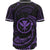 Hawaii Polynesian Baseball Shirt - Purple Tribal Wave - Polynesian Pride