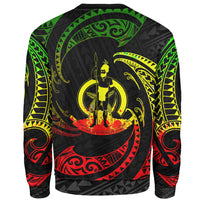 Vanuatu Polynesian Sweater - Reggae Tribal Wave - Polynesian Pride