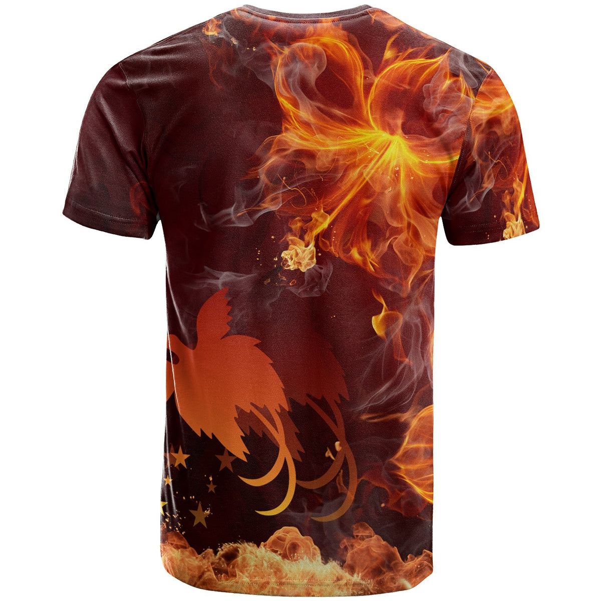 Papua New Guinea Polynesian T Shirt Fire Hibiscus - Polynesian Pride