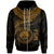 Federated States of Micronesia Polynesian Zip up Hoodie FSM Waves (Golden) Unisex Golden - Polynesian Pride