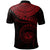 Polynesian Hawaii Custom Polo Shirt Hawaiian Waves (Red) - Polynesian Pride