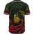 New Caledonia Polynesian Custom Personalised Baseball Shirt - Reggae Tribal Wave - Polynesian Pride