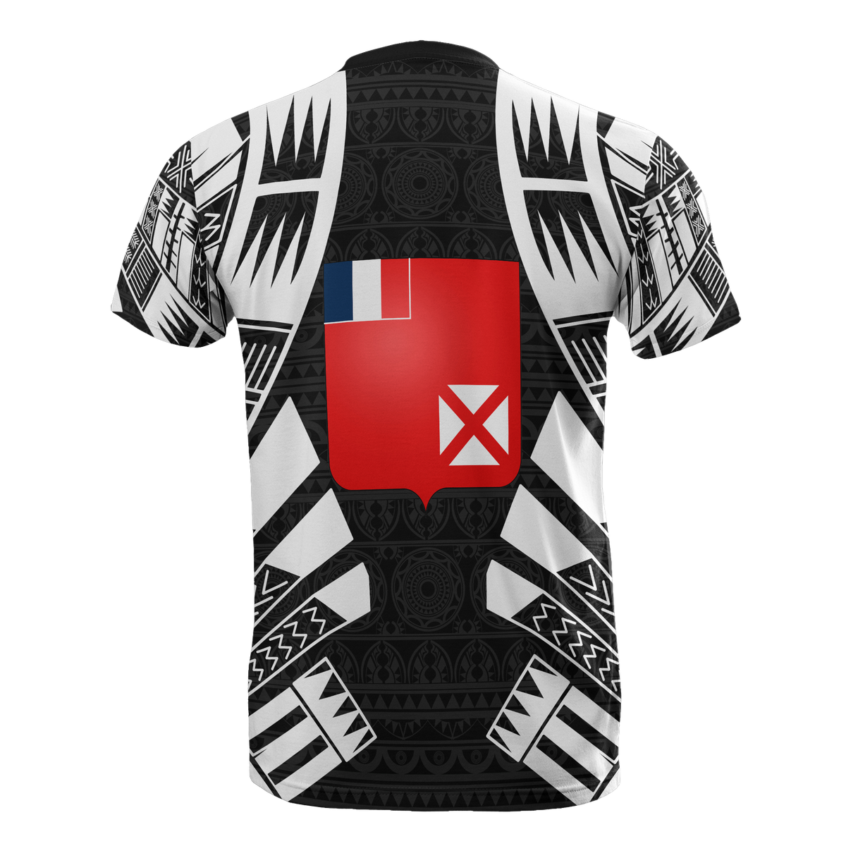 Wallis and Futuna T Shirt Wallis and Futuna Coat of Arms Polynesian Tattoo Style - Polynesian Pride