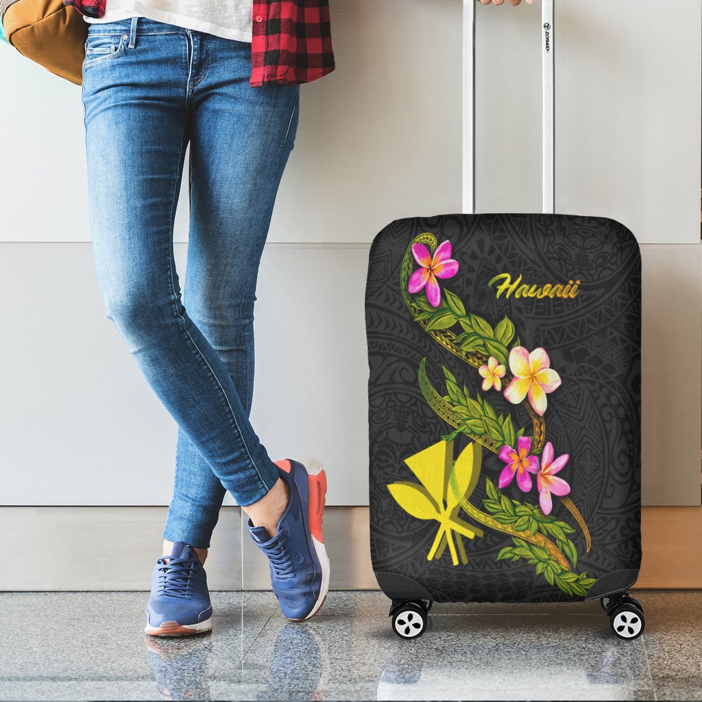 Hawaii Polynesian Luggage Covers - Plumeria Tribal - Polynesian Pride