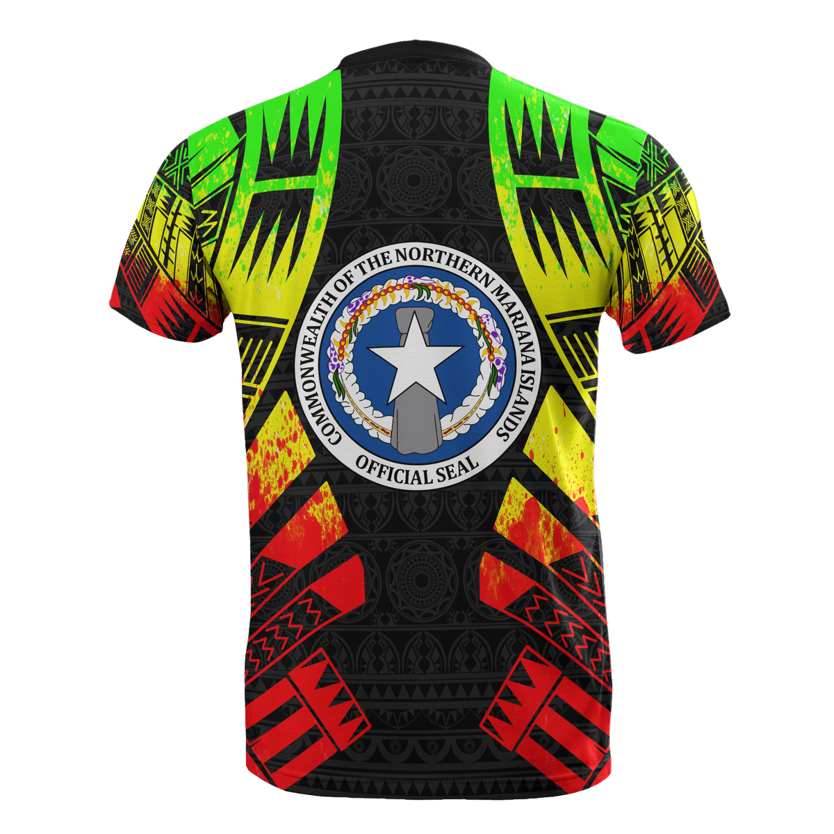 Northern Mariana Islands T Shirt C N M I Flag Polynesian Tattoo Reggae Style - Polynesian Pride