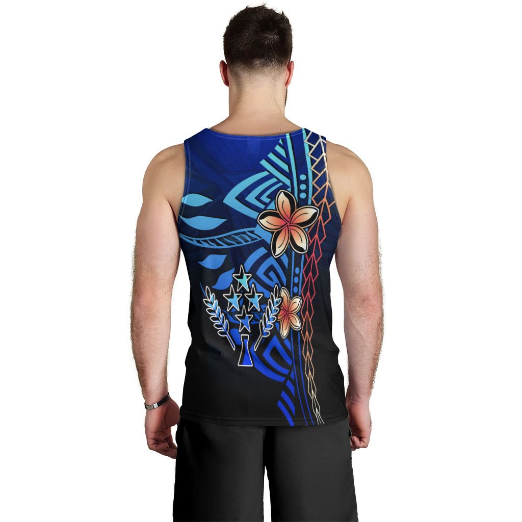 Kosrae Custom Personalised Men's Tank Top - Vintage Tribal Mountain - Polynesian Pride