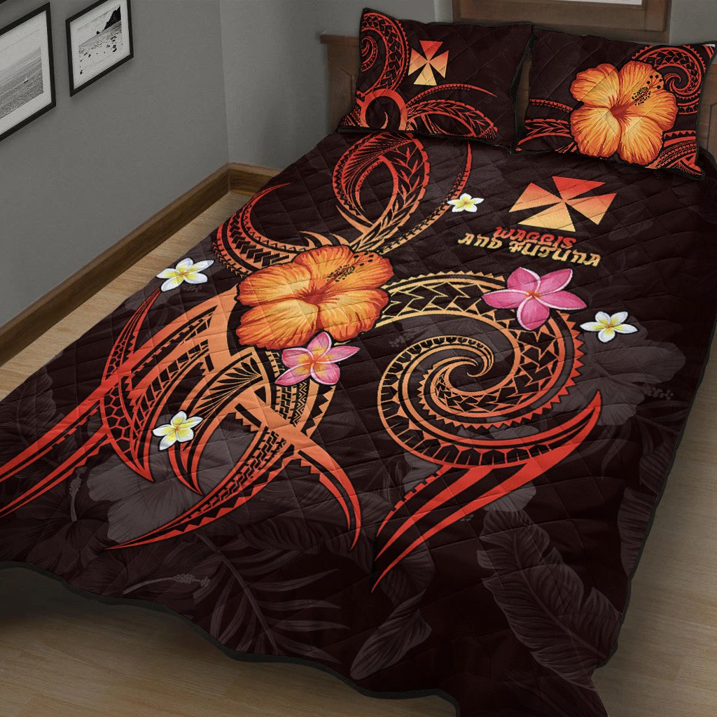 Wallis and Futuna Polynesian Quilt Bed Set - Legend of Wallis and Futuna (Red) - Polynesian Pride
