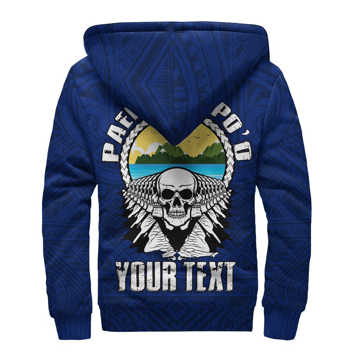 American Samoa Custom Personalised Sherpa Hoodie - Paepaeulupo'o Aua (Ver 2) - Polynesian Pride