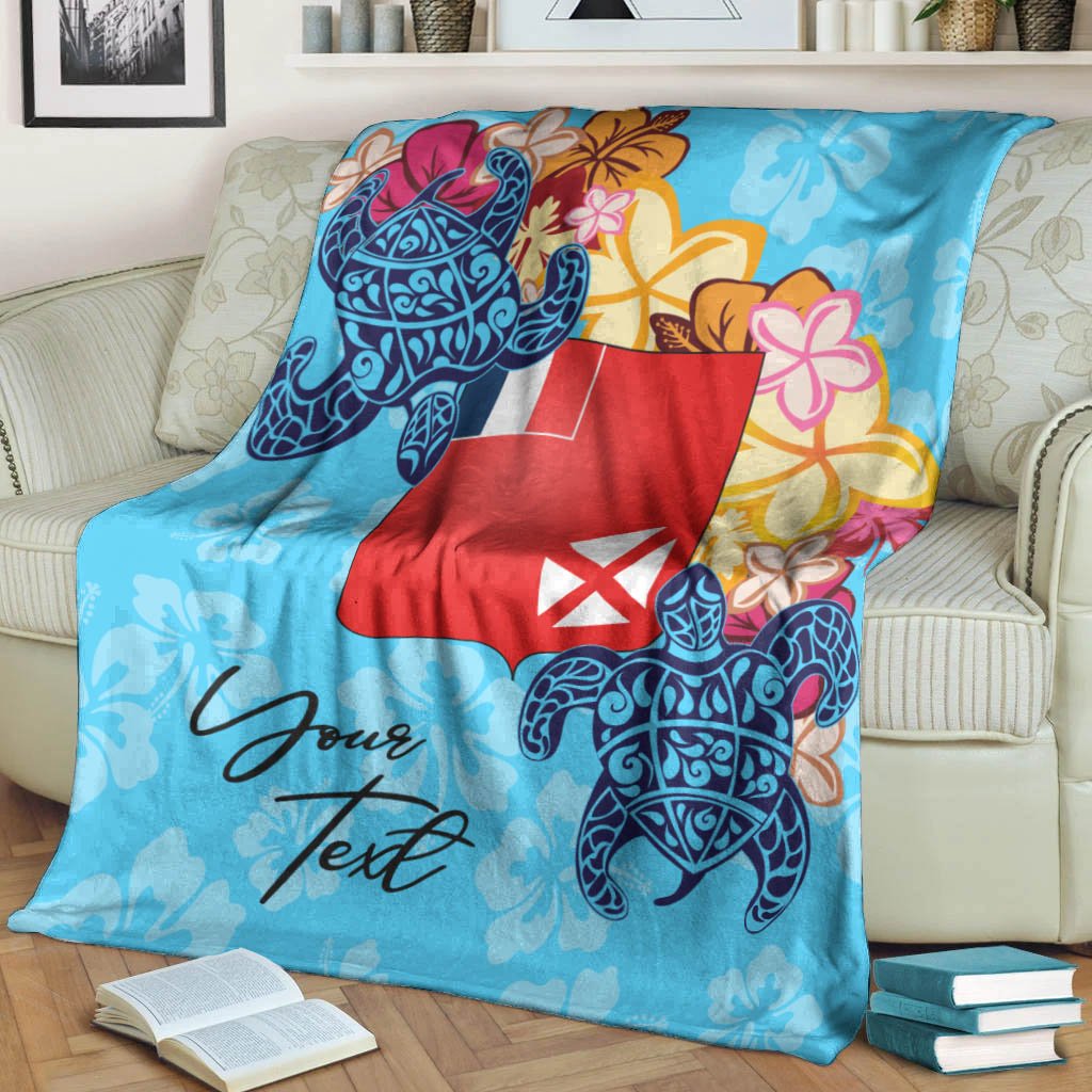 Wallis and Futuna Custom Personalised Premium Blanket - Tropical Style - Polynesian Pride