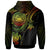 American Samoa Custom Hoodie Reggae Turtle - Polynesian Pride