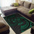 Fiji Polynesian Area Rug - Green Tribal Wave - Polynesian Pride