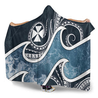 Wallis and Futuna Polynesian Hooded Blanket - Ocean Style - Polynesian Pride