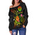 Polynesian Tahiti Personalised Women's Off Shoulder Sweater - Legend of Tahiti (Reggae) - Polynesian Pride