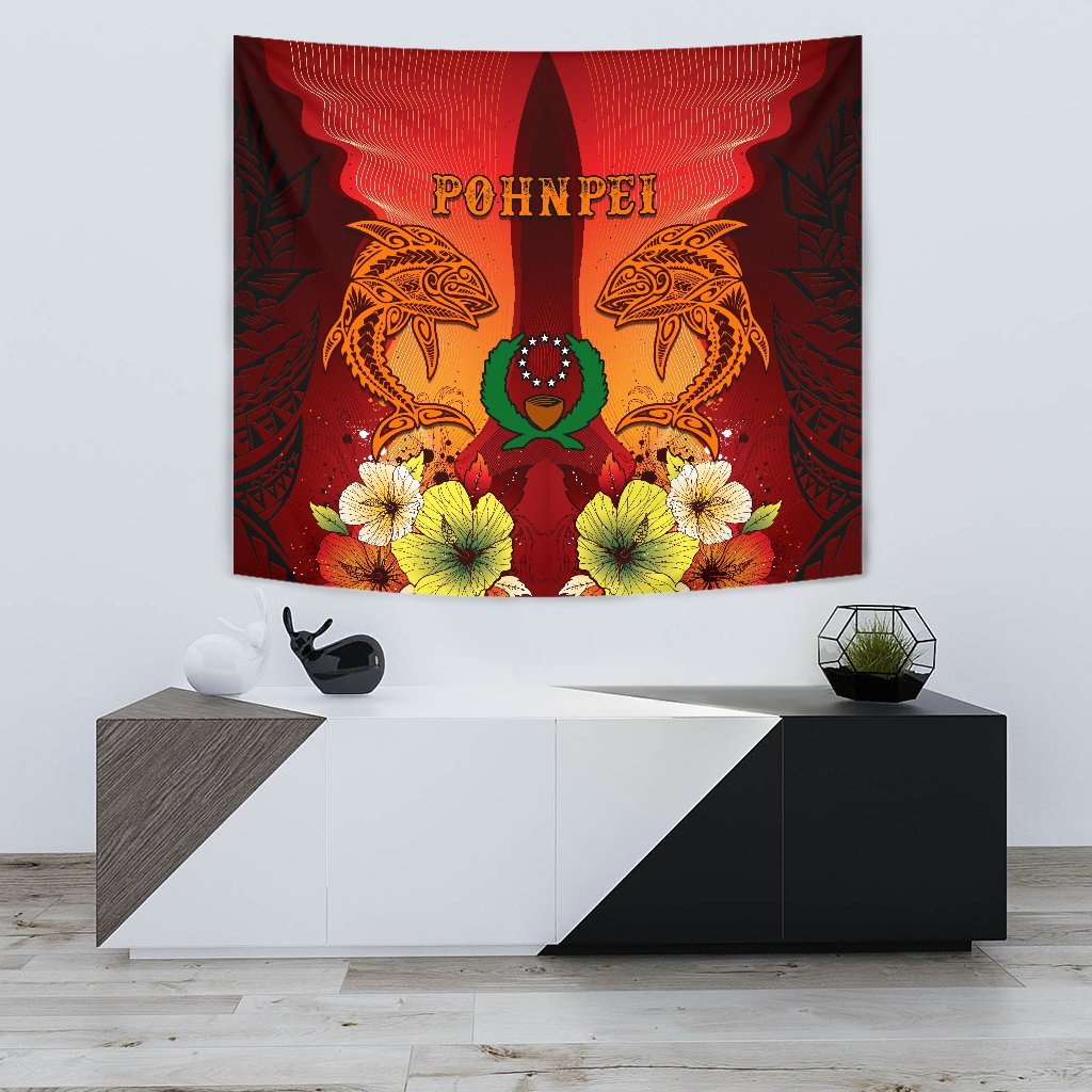 Pohnpei Tapestries - Tribal Tuna Fish - Polynesian Pride