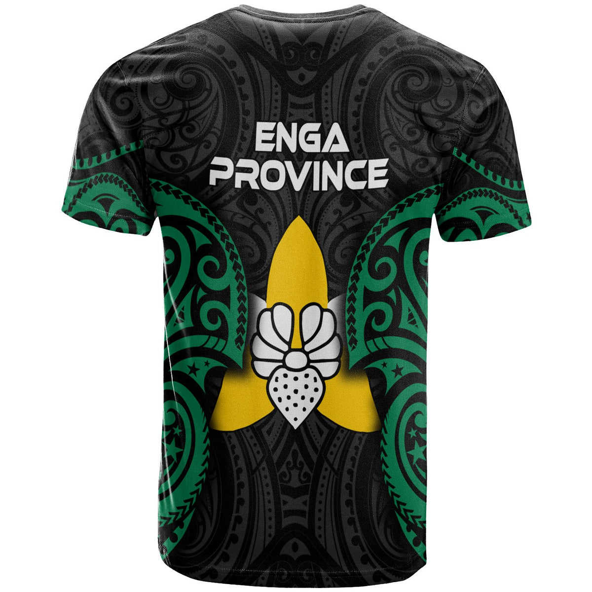 Papua New Guinea Enga Province Polynesian Custom T Shirt Spirit Version - Polynesian Pride