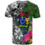 Cook Islands Custom T Shirt Turtle Plumeria Banana Leaf - Polynesian Pride