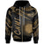 Northern Mariana Islands Polynesian Zip Hoodie Polynesian Tattoo Gold Version Unisex Gold - Polynesian Pride