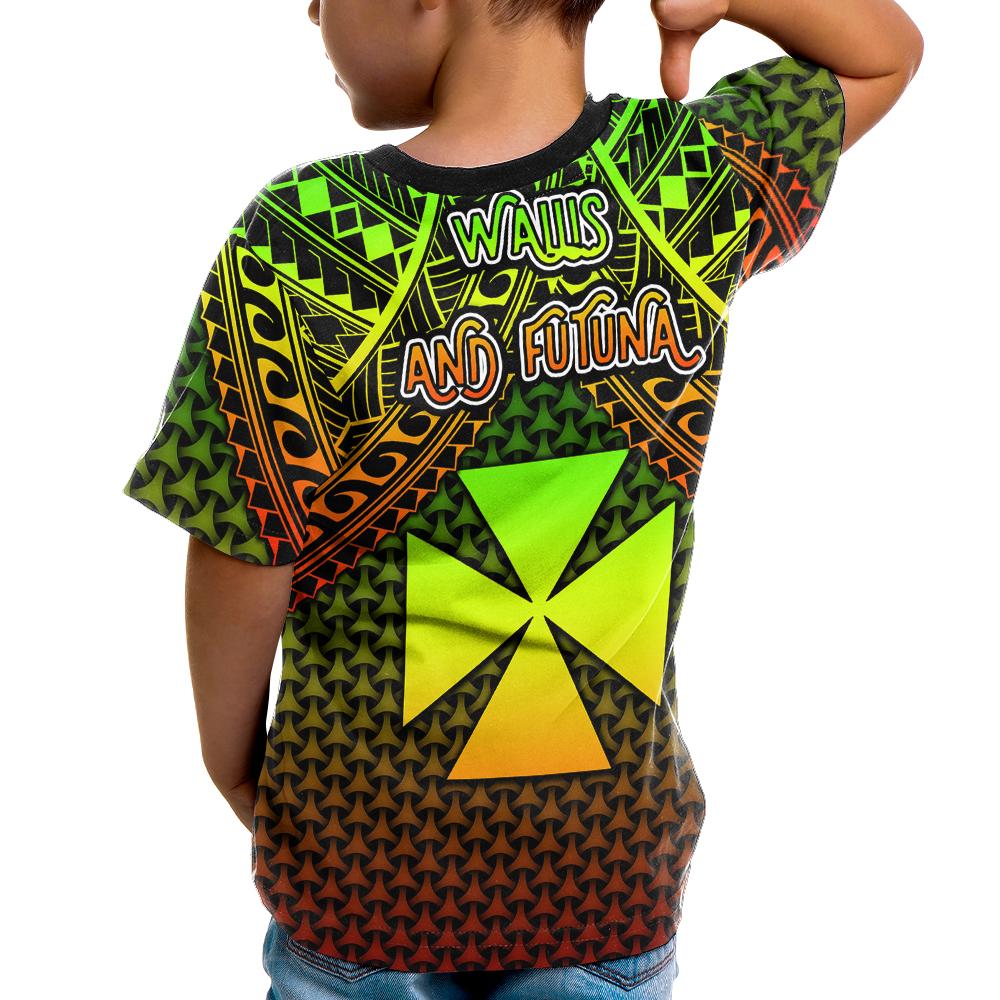 Polynesian Wallis and Futuna T Shirt Reggae Vintage Polynesian Patterns - Polynesian Pride