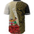 Fiji Polynesian Custom Personalised Baseball Shirt - Coat Of Arm With Hibiscus Gold - Polynesian Pride