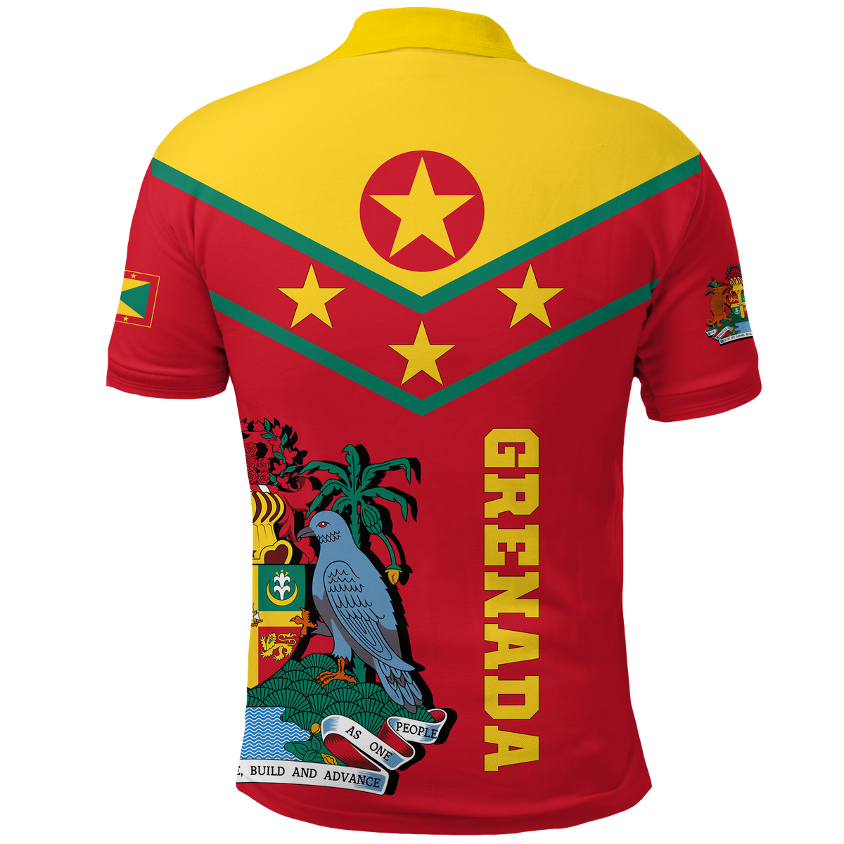 Grenada Polo Shirt Proud Grenadian LT12 - Polynesian Pride