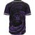 Niue Polynesian Baseball Shirt - Purple Tribal Wave - Polynesian Pride