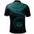 Polynesian Hawaii Custom Polo Shirt Hawaiian Waves (Turquoise) - Polynesian Pride