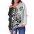 (Custom Personalised) New Zealand Maori All Black Rugby Women Off Shoulder Sweater - LT2 - Polynesian Pride