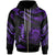 Tuvalu Polynesian Zip Hoodie Polynesian Tattoo Purple Version Unisex Purple - Polynesian Pride