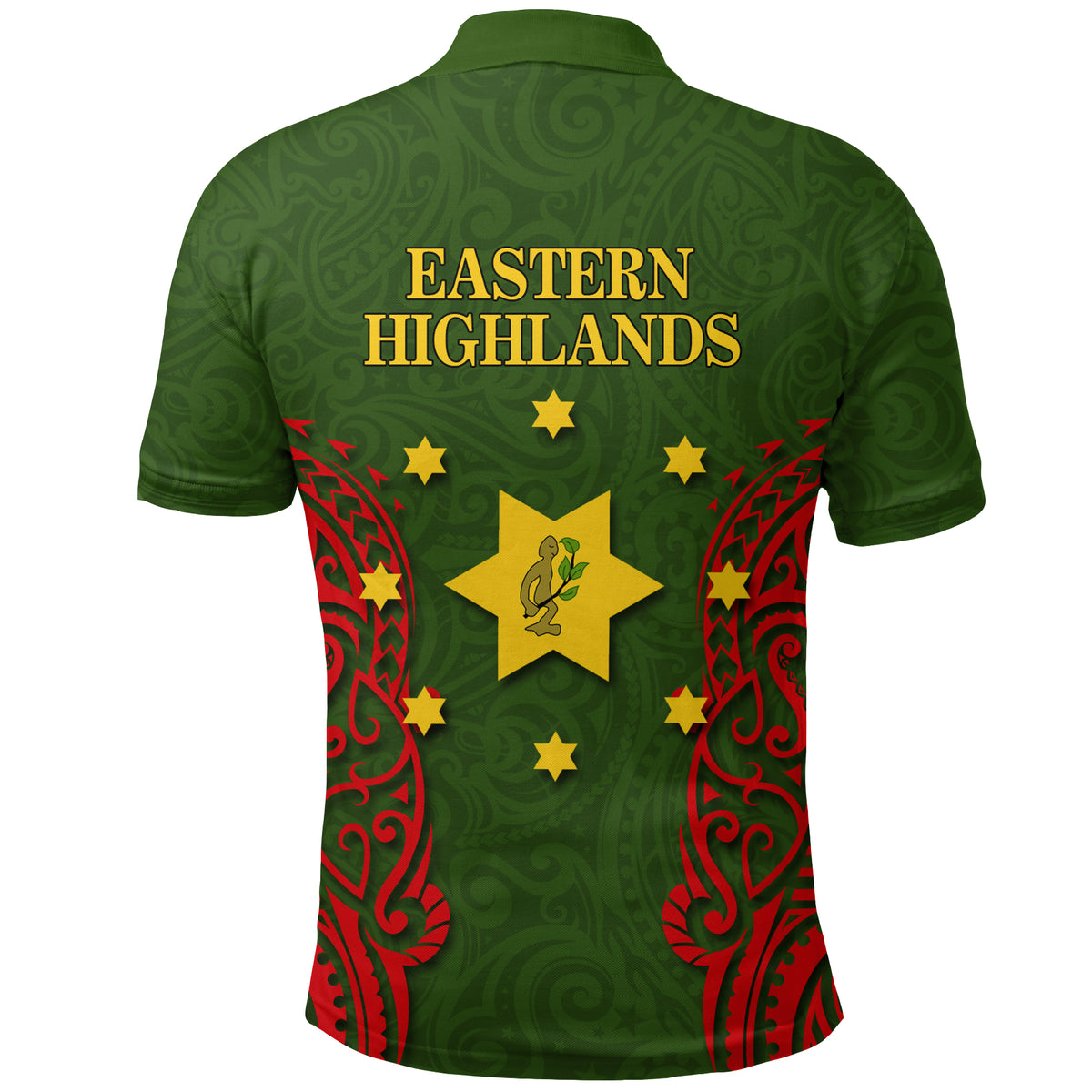 Papua New Guinea Eastern Highlands Province Independence Pride Polo Shirt LT12 - Polynesian Pride